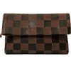 Clare V . Carryall Checkered Leather Clutch In Multi
