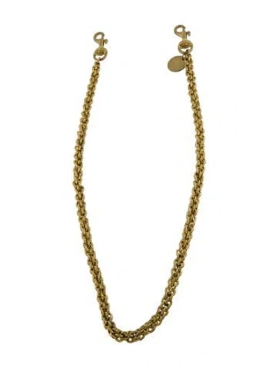 Pre-owned Clare V Chain Link Handbag Strap In Gold