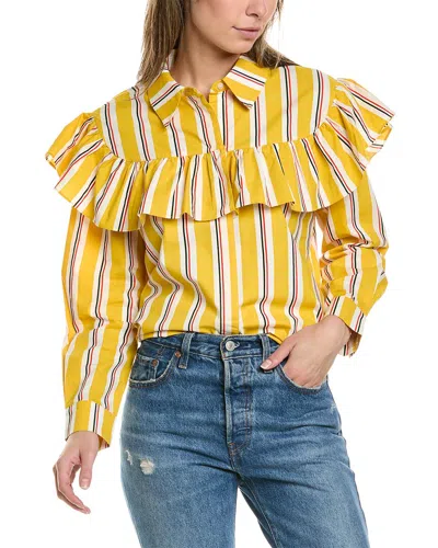 Clare V . Charlotte Top In Yellow