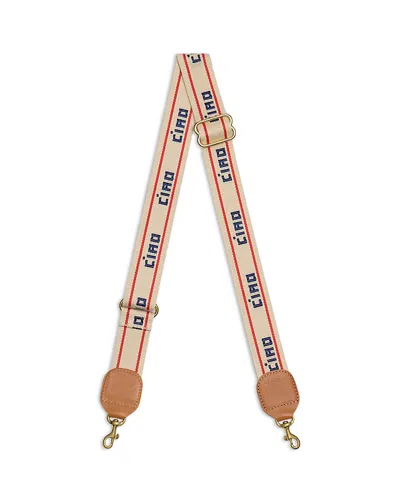 Clare V Ciao Adjustable Crossbody Strap In White