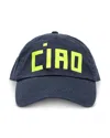 Clare V Ciao Baseball Cap In Navy