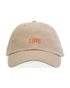 Clare V Ciao Petite Embroidered Baseball Cap In Khaki