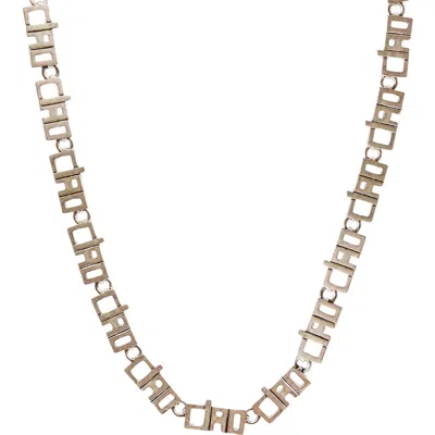 Clare V . Ciao Chain Necklace In Silver