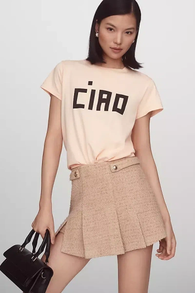 Clare V Ciao Classic Tee In Orange