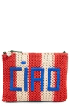Clare V . Ciao Crochet Flat Clutch
