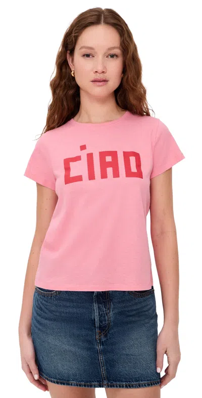 Clare V Classic Tee Petal In Pink