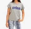 Clare V Classic Tee In Grey Melange/indigo Apéro In Gray