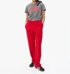 Clare V Classic Tee With Ciao In Grey In Gray