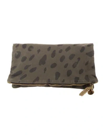 Pre-owned Clare V Clutch In Green