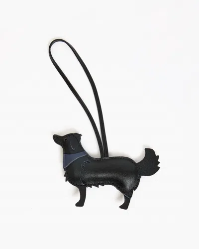 Clare V Coqui Fob Keychain In Black