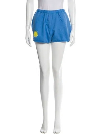 Pre-owned Clare V Corduroy Mini Shorts In Blue