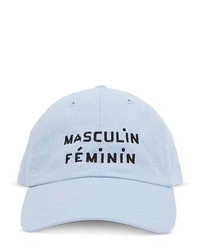 Clare V Cotton Baseball Hat In Blue