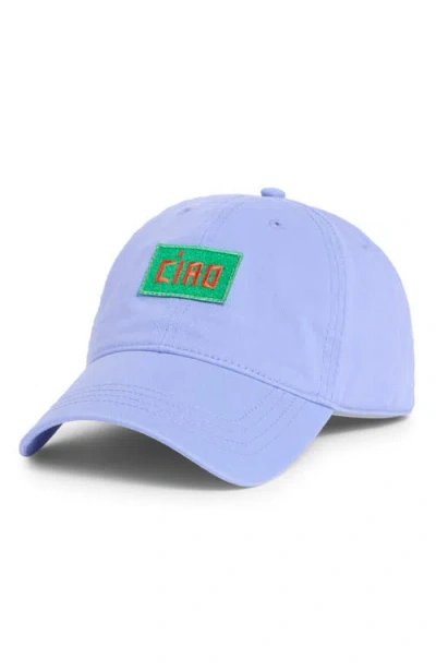 Clare V . Cotton Twill Baseball Cap In Multi