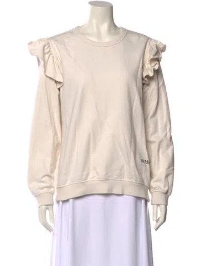 Pre-owned Clare V Crew Neck Long Sleeve Sweatshirt In Neutral