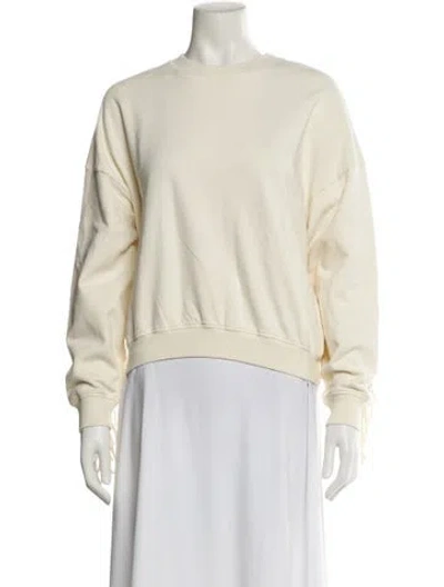 Pre-owned Clare V Crew Neck Long Sleeve Sweatshirt In Neutral