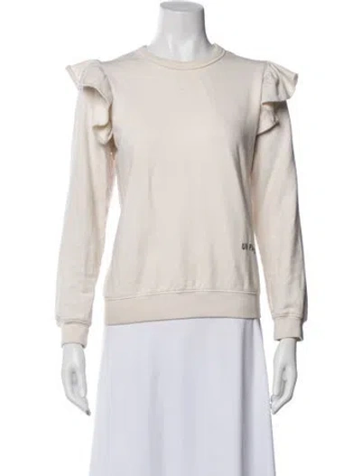 Pre-owned Clare V Crew Neck Long Sleeve Sweatshirt In Neutral