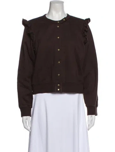 Pre-owned Clare V Crew Neck Sweater In Brown