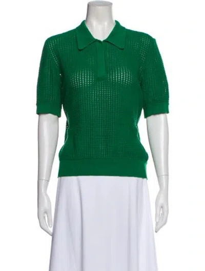 Pre-owned Clare V Crew Neck Sweater In Green