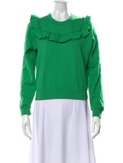 Pre-owned Clare V Crew Neck Sweater In Green