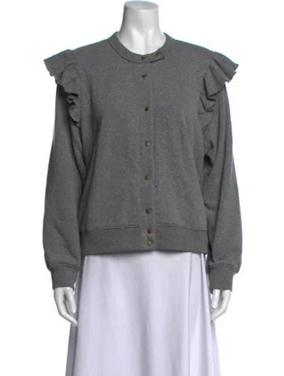 Pre-owned Clare V Crew Neck Sweater In Grey