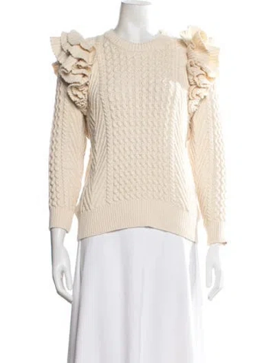 Pre-owned Clare V Crew Neck Sweater In Neutral