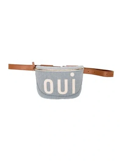 Pre-owned Clare V Denim Belt Bag In Blue