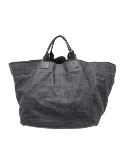 Pre-owned Clare V Denim Tote In Grey