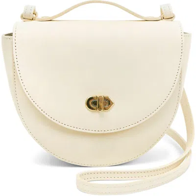 Clare V . Elodie Leather Crossbody Bag In White