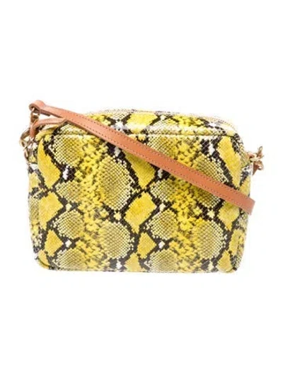 Pre-owned Clare V Embossed Leather Messenger Bag In Multi