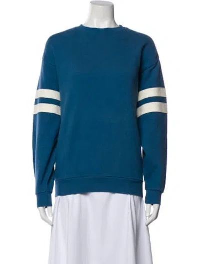 Pre-owned Clare V Embroidered Accent Lounge Set In Blue