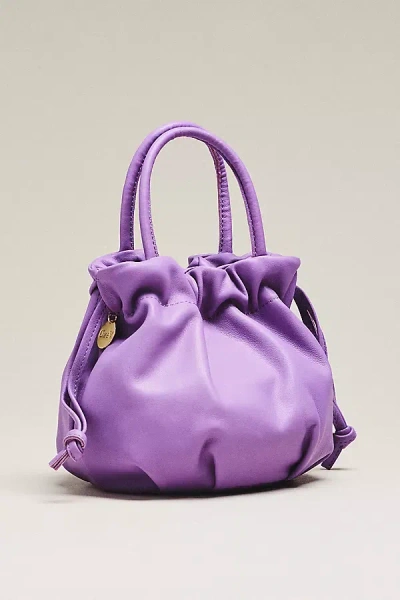 Clare V Emma Italian Leather Satchel In Purple