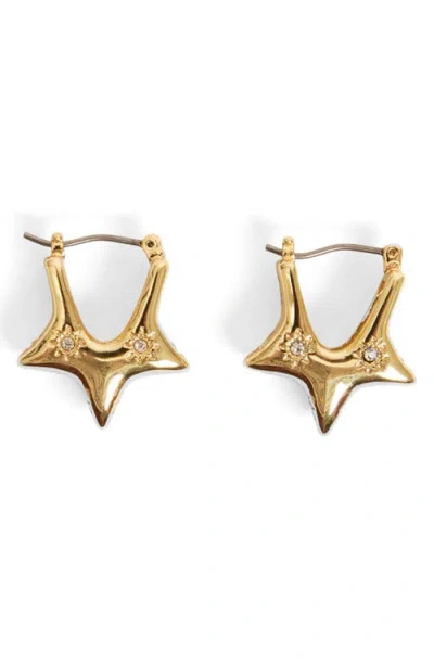 Clare V . Étoile Hoop Earrings In Gold