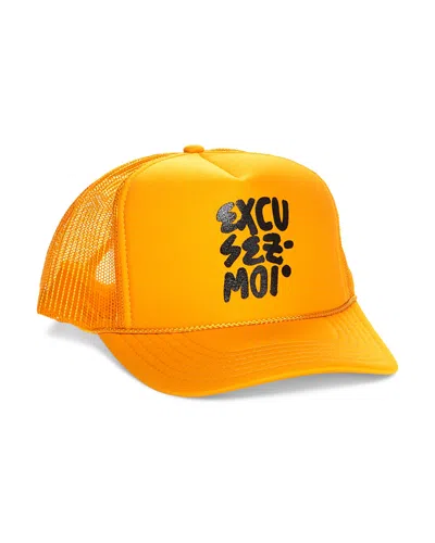 Clare V Excusez Moi Trucker Hat In Orange