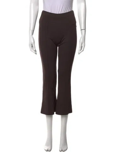 Pre-owned Clare V Flared Pants In Brown