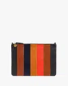 Clare V Flat Clutch In Multi Patchwork In Multi