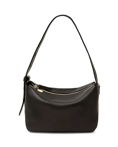 CLARE V FLEURINE LEATHER SHOULDER BAG
