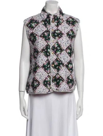 Pre-owned Clare V Floral Print Vest In Multi