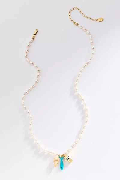 Clare V Freshwater Pearl Necklace In Multicolor