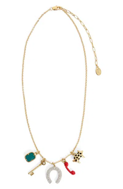 Clare V . Gigi Charm Necklace In Gold
