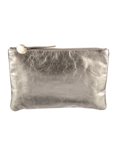 Pre-owned Clare V Gold-toned Cosmetic Bag