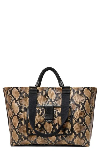 Clare V . Grande Bateau Leather Tote In Multi