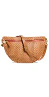 Clare V Grande Belt Bag Natural Woven Checker One Size In Natural Woven Checker
