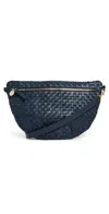Clare V Grande Fanny Pack Bleu Marine Woven Checker