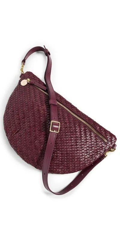 Clare V Grande Fanny Pack Cassis In Purple
