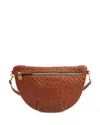 Clare V . Grande Woven Leather Belt Bag In Hazelnut