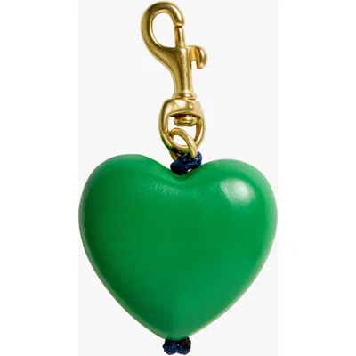 Clare V . Grande Heart Key Fob In Pink