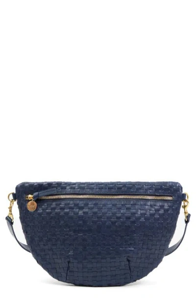 Clare V . Grande Woven Leather Belt Bag