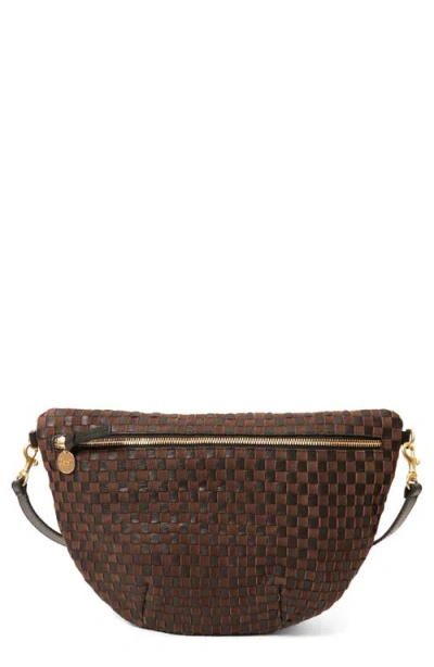 Clare V . Grande Woven Leather Belt Bag In Multi
