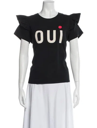 Pre-owned Clare V Graphic Print Crew Neck T-shirt In Gray