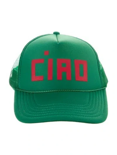 Pre-owned Clare V Green Baseball Hat